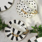 French Cup & Saucer - Black White & Gold