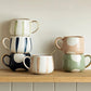 Nordic Style Porcelain Coffee Mug - Blue