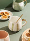 Nordic Style Porcelain Coffee Mug - Pastel Green