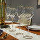 Premium Set of 2 Wine Glasses with Gold Accents - 420ml