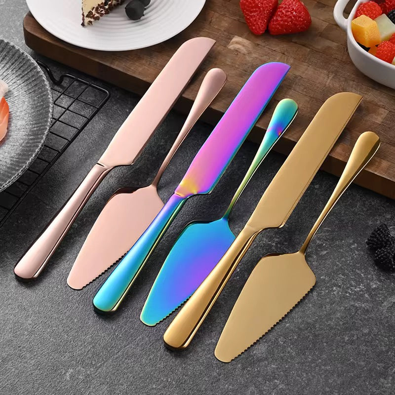 Cake Shovel and Knife Set - Gold, Silver & Rose Gold option