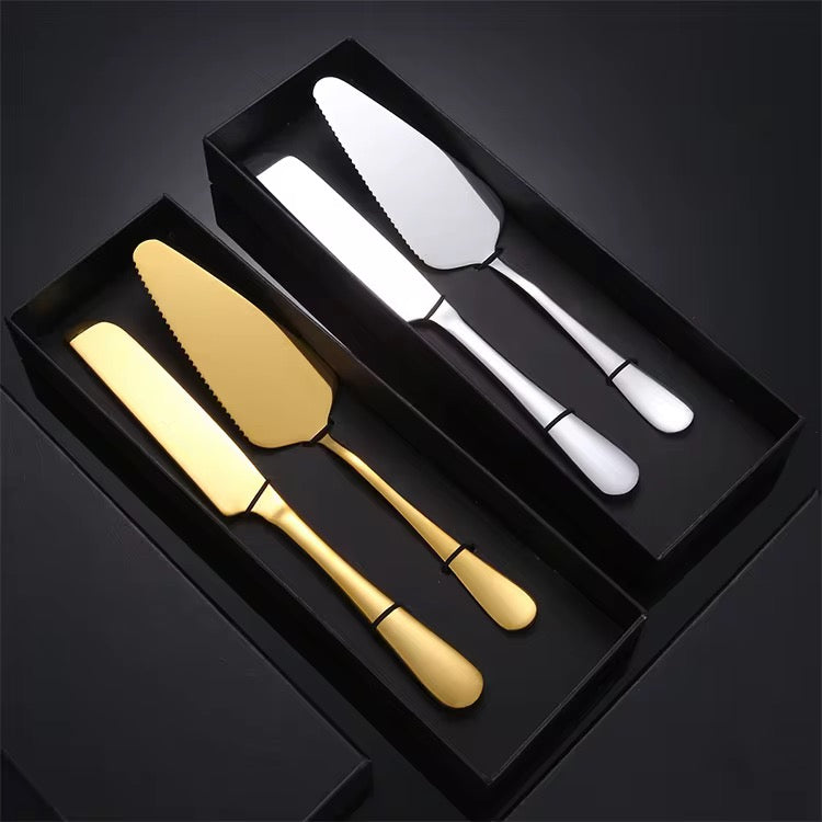 Cake Shovel and Knife Set - Gold, Silver & Rose Gold option