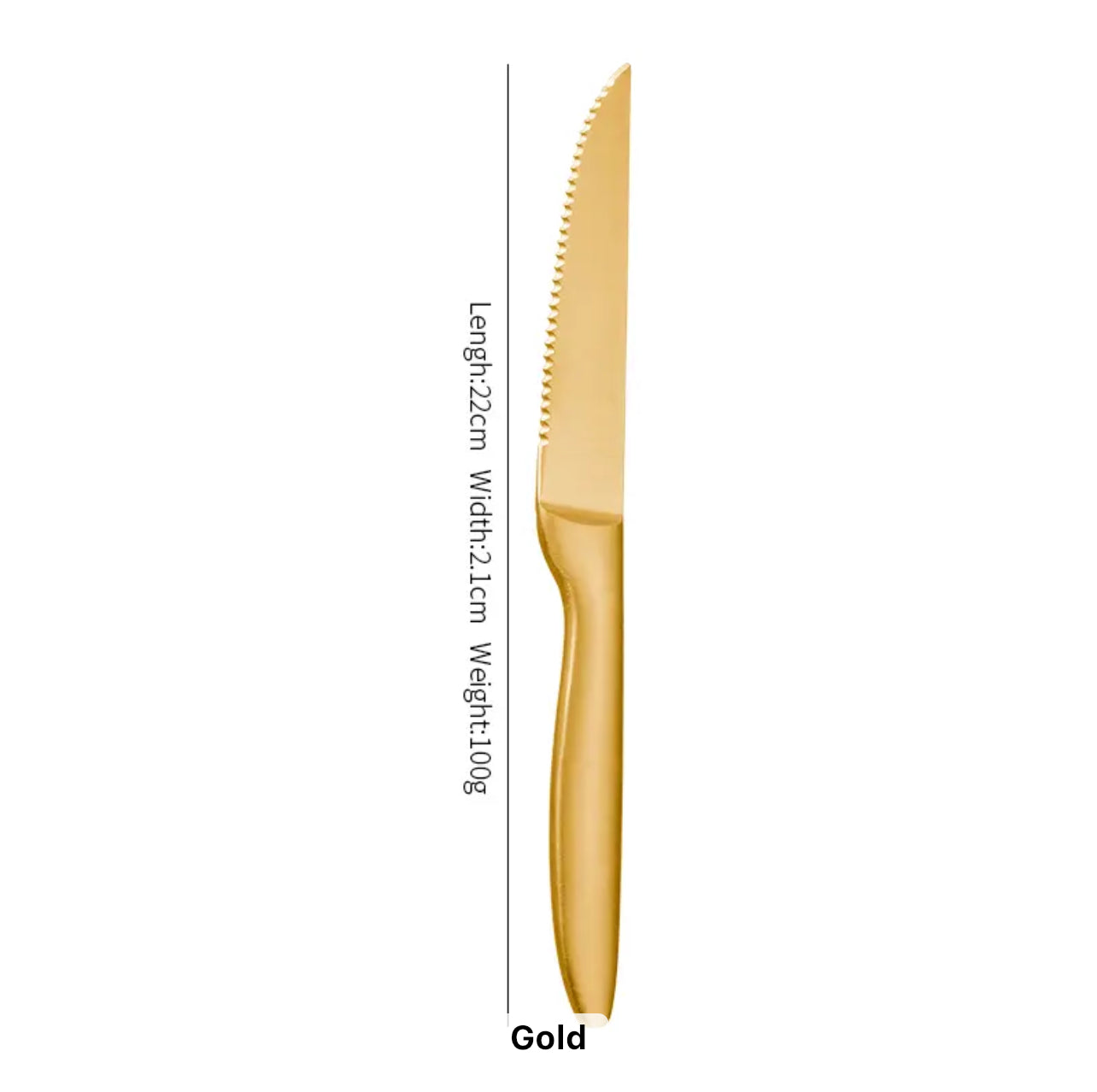 Gold Stainless Steel Knife