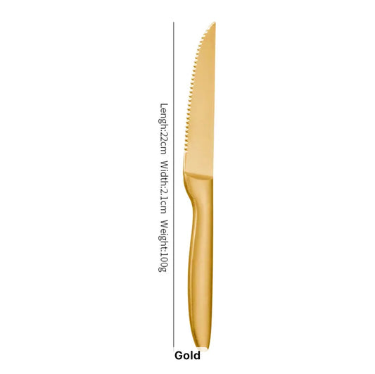 Gold Stainless Steel Knife