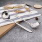 Gold Ladle for Gravy & Dal - 20 cm - Stainless Steel Serving Spoon Kadchi