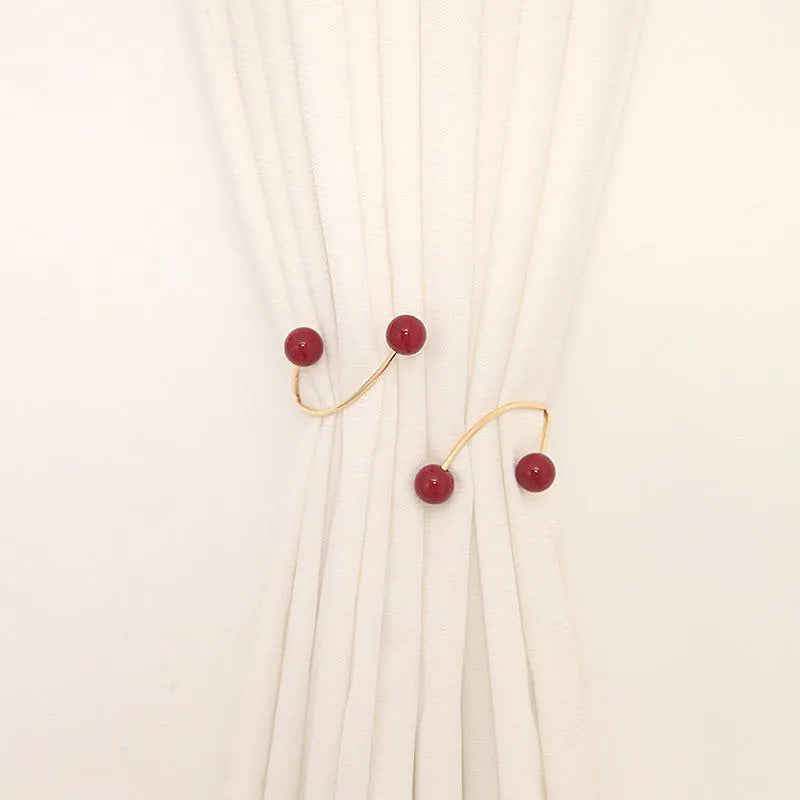 Red Pearl Gold Curtain Tieback - 1 piece (Suitable for light weight curtains)