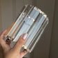 Cutlery Holder in Fluted Glass - Circular shape- Multipurpose Stand
