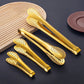 Small Serving Tongs – Luxury Stainless Steel - Gold & Silver