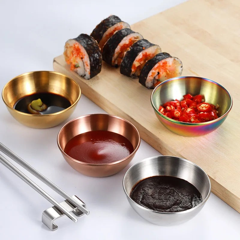 Gold Stainless Steel 4-Inch Bowl | Premium 304 Grade Katori with Food-Safe Matte PVD Finish