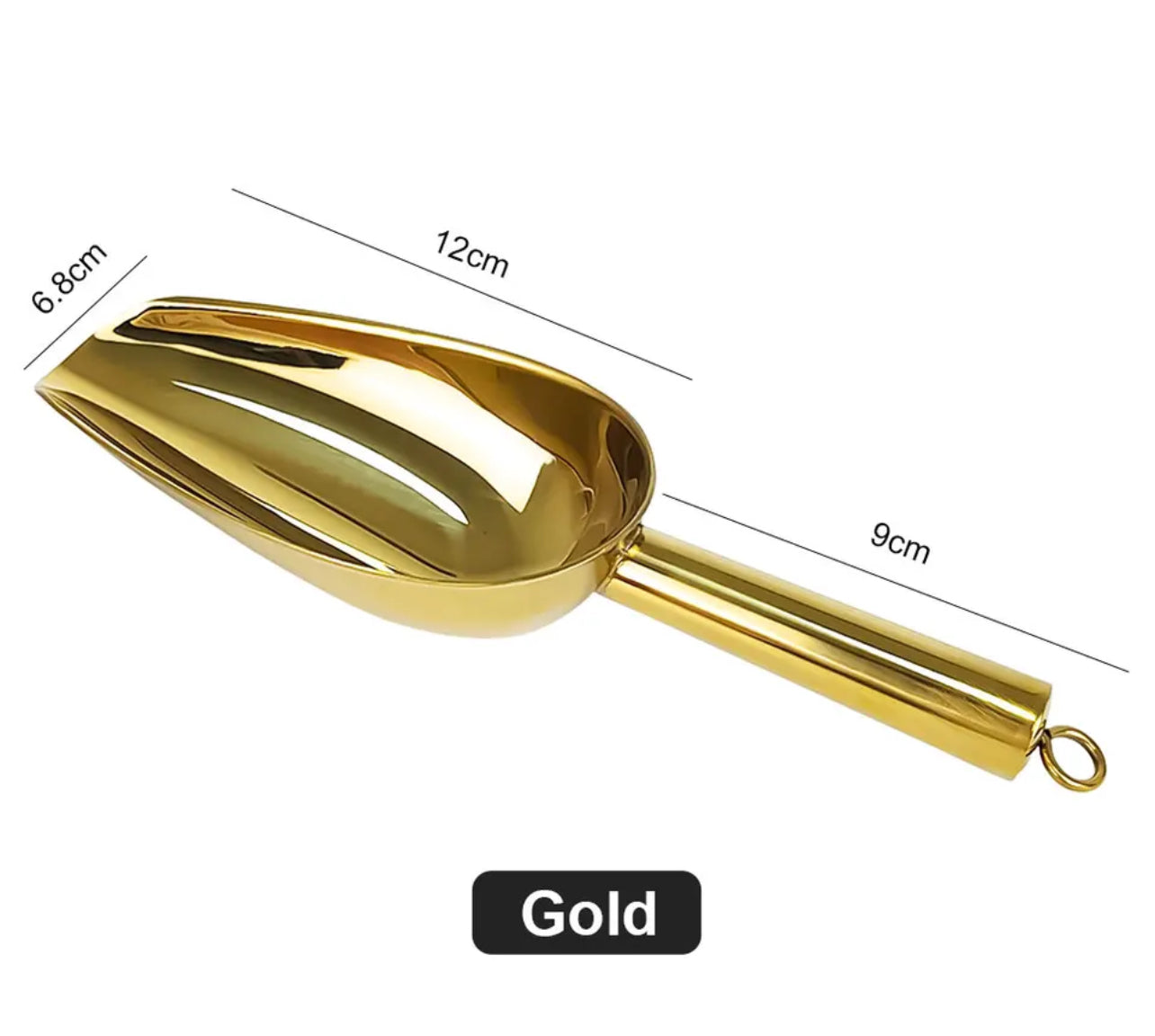 Luxury Ice Shovel - Gold PVD Stainless Steel