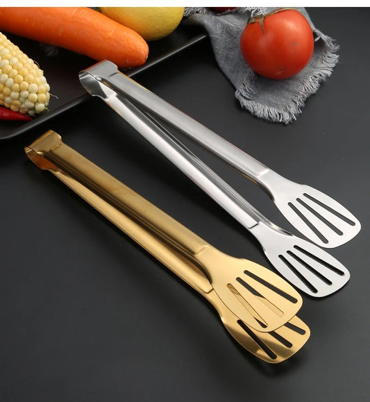 Classic Multipurpose Tong -Gold & Silver - Stainless Steel