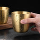 Gold Stainless Steel Drinking Glass | 304 Grade, 350ml Water Glass with Luxurious PVD Finish