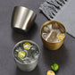 Gold Stainless Steel Drinking Glass | 304 Grade, 350ml Water Glass with Luxurious PVD Finish