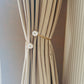 Curtain Accessory- Gold Curtain Tieback with Large Pearls - 1 piece