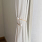 Curtain Accessory- Gold Curtain Tieback with Large Pearls - 1 piece