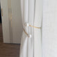 Curtain Accessory- Gold Curtain Tieback with Large Pearls - 1 piece