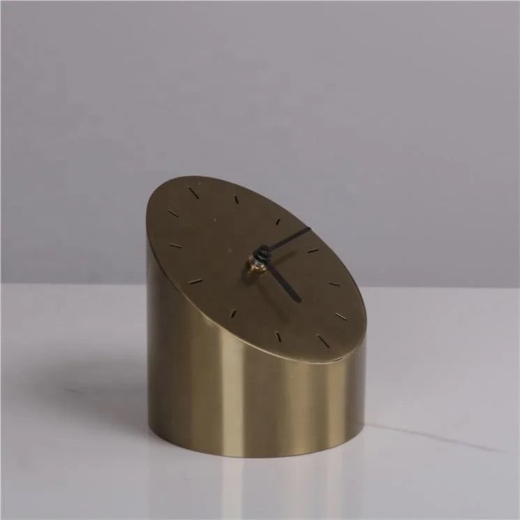 Luxury Table Clock - Gold & Silver Decor Accent