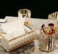Fluted Glass Tissue Box Holder - Handcrafted Multipurpose Holder for Home Decor