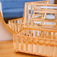 Fluted Glass Tissue Box Holder - Handcrafted Multipurpose Holder for Home Decor