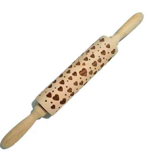 Engraved Rolling Pin - Baking Tool