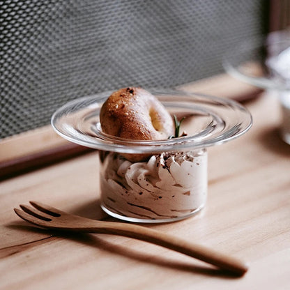 Glass Dessert Bowl - Hat shaped