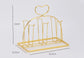 Metal Glass Holder Stand & Organizer for 6 Glasses - 26x22x16.5 cm