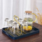 Metal Glass Holder Stand & Organizer for 6 Glasses - 26x22x16.5 cm