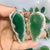 Agate Stone Butterfly Figurine - Green