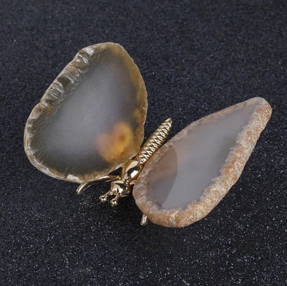 Agate Stone Butterfly Figurine