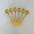 Dessert & Tea spoons - Sunflower - Gold Tea Spoons 6 pcs