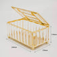Fluted Glass Tissue Box Holder - Handcrafted Multipurpose Holder for Home Decor