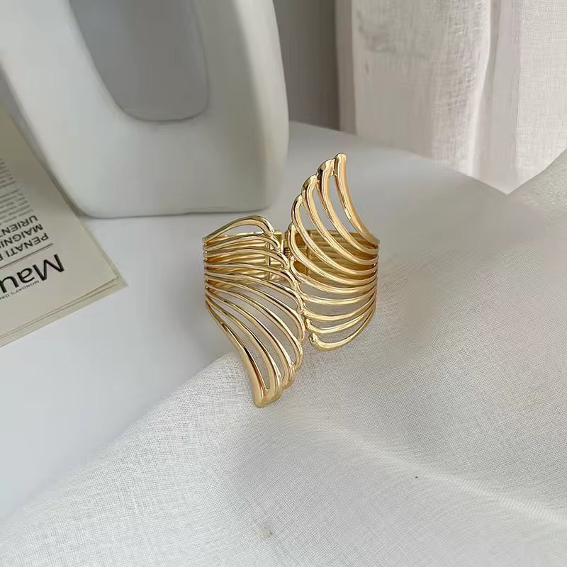 Angel Wing Gold Curtain Tieback - 1 piece