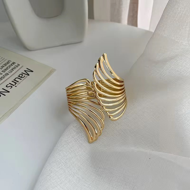 Angel Wing Gold Curtain Tieback - 1 piece