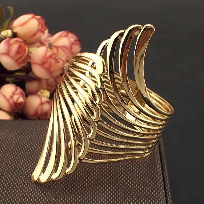 Angel Wing Gold Curtain Tieback - 1 piece