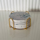 Coasters with Gold Frame - Set of 7