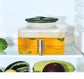 Borosilicate Glass Water Dispenser with Silver Stainless Steel Tap - 3200ml