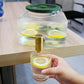 Borosilicate Glass Water Dispenser with Silver Stainless Steel Tap - 3200ml