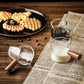 Glass Measurer and Tea Pan with Wooden Handle - 2 sizes (70ml and 400 ml)