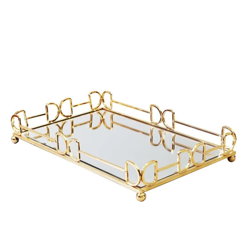 Luxury Metal Tray - 14 inch