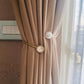 Luxury Gold Curtain Tieback with Pearl & Stone - Expandable Metal