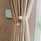 Luxury Gold Curtain Tieback with Pearl & Stone - Expandable Metal