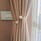 Luxury Gold Curtain Tieback with Pearl & Stone - Expandable Metal