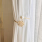 Luxury Gold Curtain Tieback Ring – Pearl & Stone Embellishments - 1 Piece
