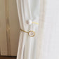 Luxury Gold Curtain Tieback with Pearl & Stone - Expandable Metal