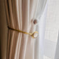 Luxury Gold Curtain Tieback with Pearl & Stone - Expandable Metal