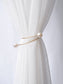 Curtain Accessory- Gold Curtain Tieback with Large Pearls - 1 piece