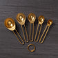 Set of 4 Measuring Spoons - Gold or Silver