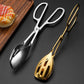 Bread & Pastry Scissors Tong - Gold & Silver - Gourmet Dining Essential