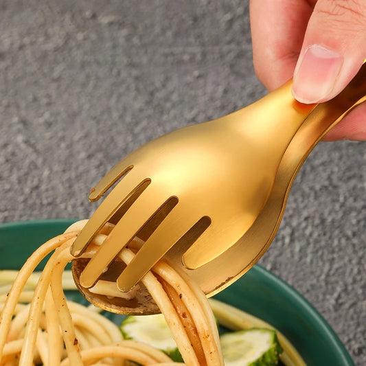 Multipurpose Kitchen Tong - Gold Stainless Steel- Elegant Dining Essential