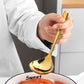 Gold Ladle for Gravy & Dal - 20 cm - Stainless Steel Serving Spoon Kadchi